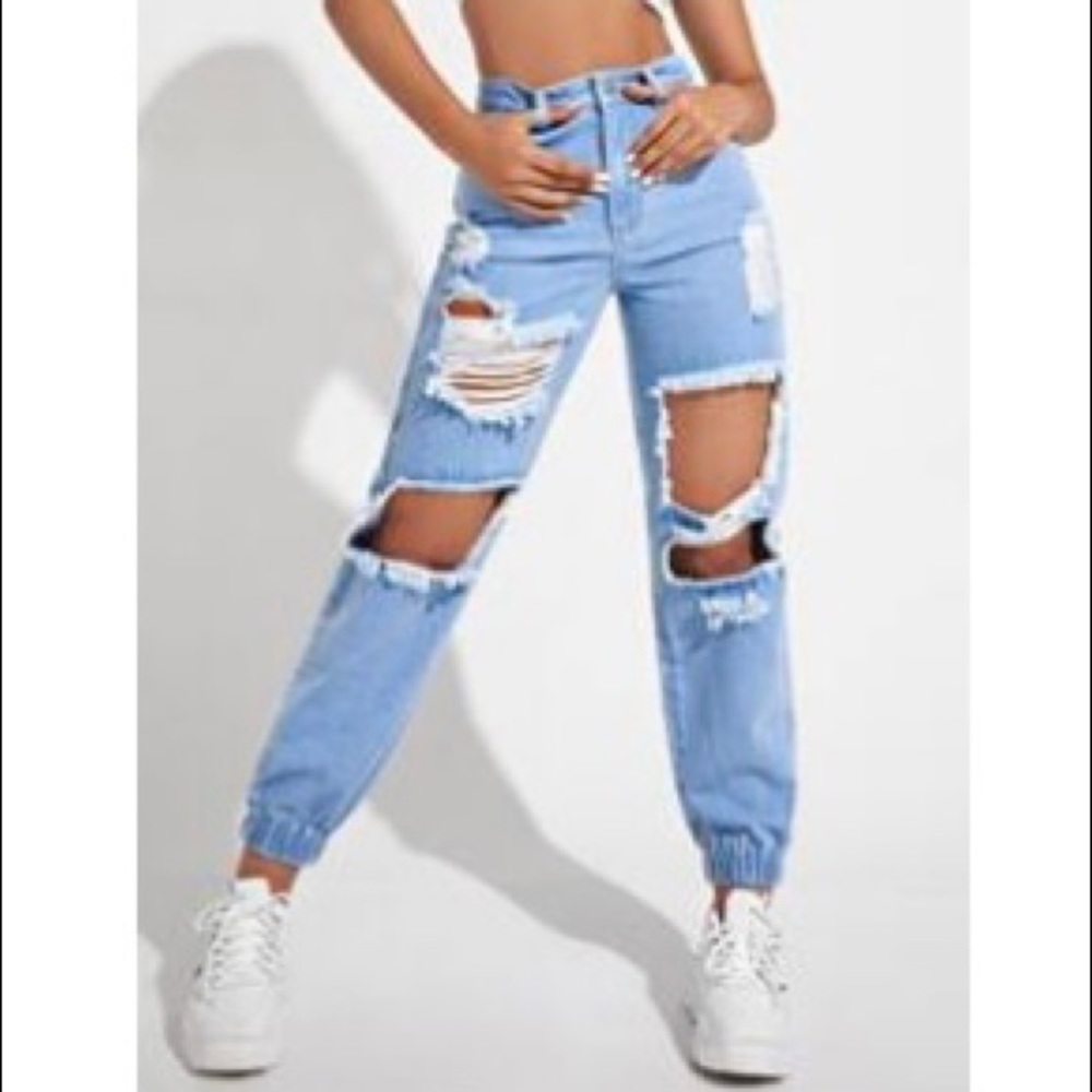 SHEIN ripped jeans